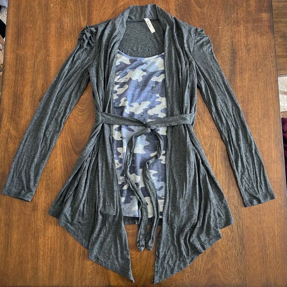 Celeste belted cardigan